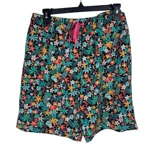 Chubbies Swim Trunks Shorts Mens XL Bloomerangs Black Tropical Toucan Floral 7”